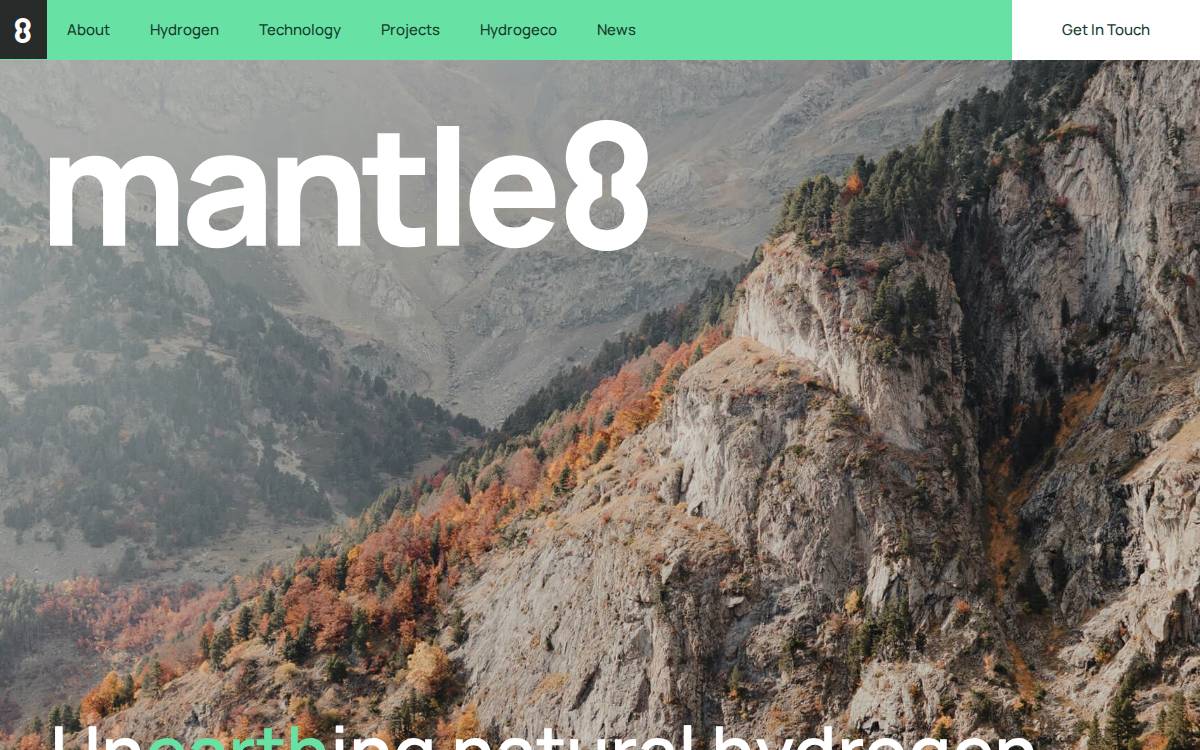 Mantle8 website preview