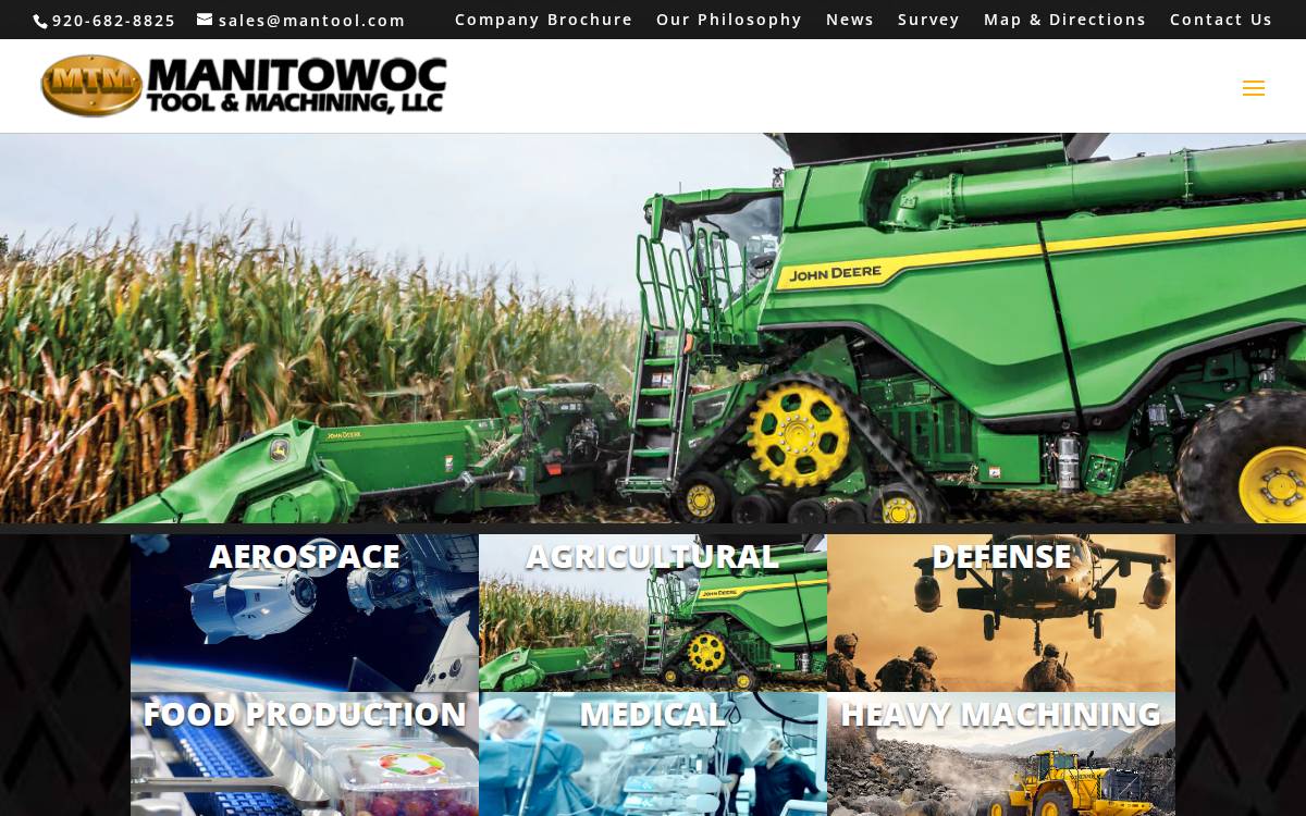 Mantool website preview