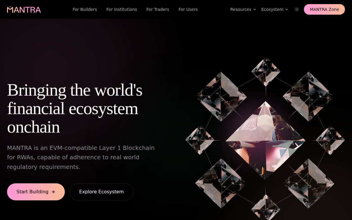Mantra website preview