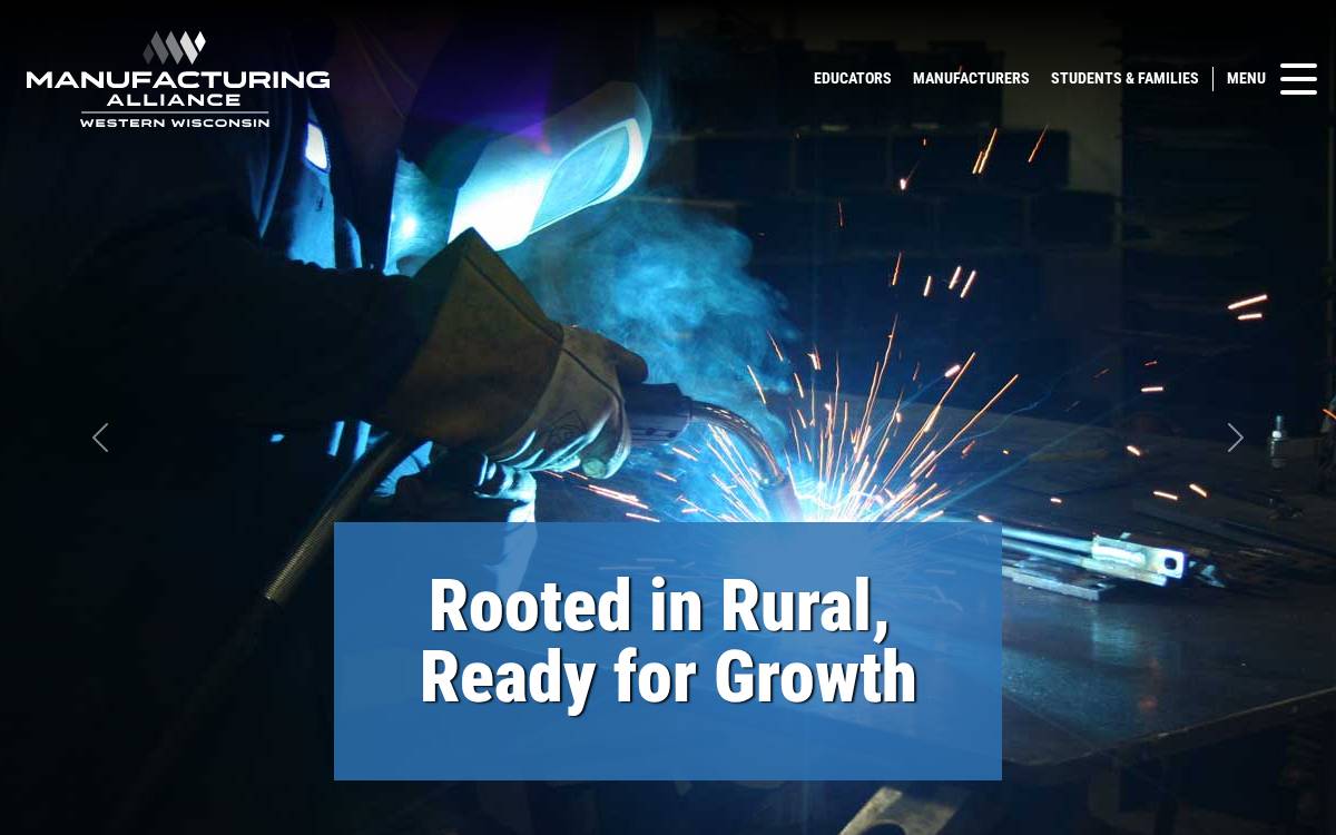 Manufacturing Alliance of Western Wisconsin website preview