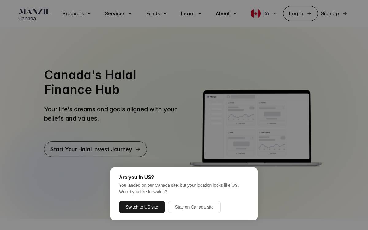 Manzil website preview