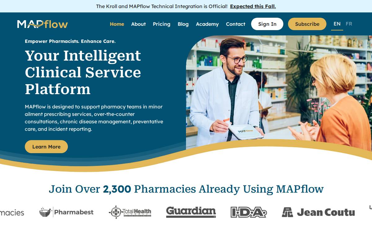 MAPflow Inc. Website website preview