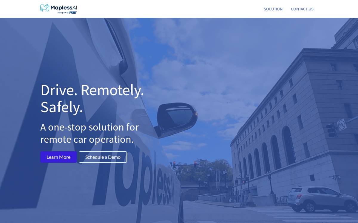 Mapless website preview