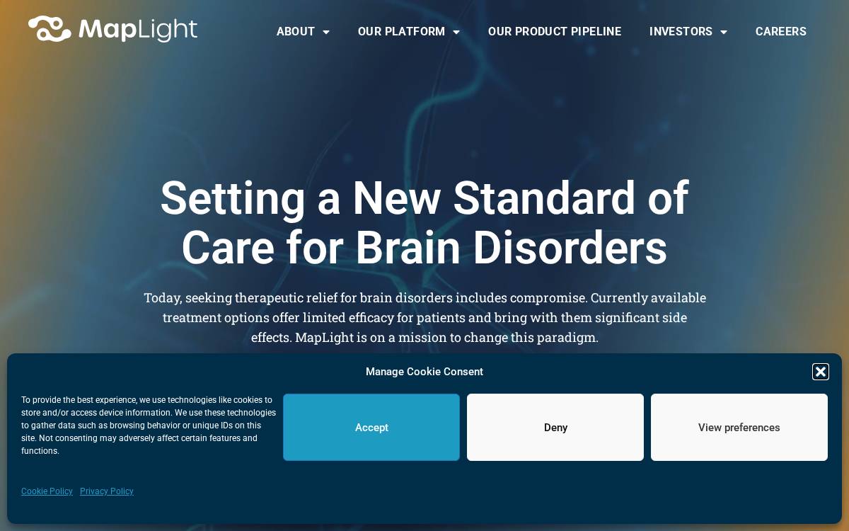 Maplightrx website preview