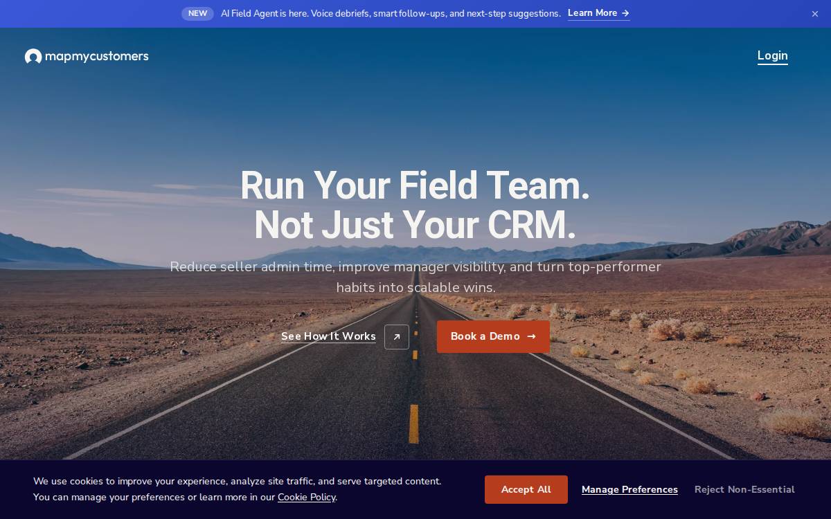 Map My Customers website preview