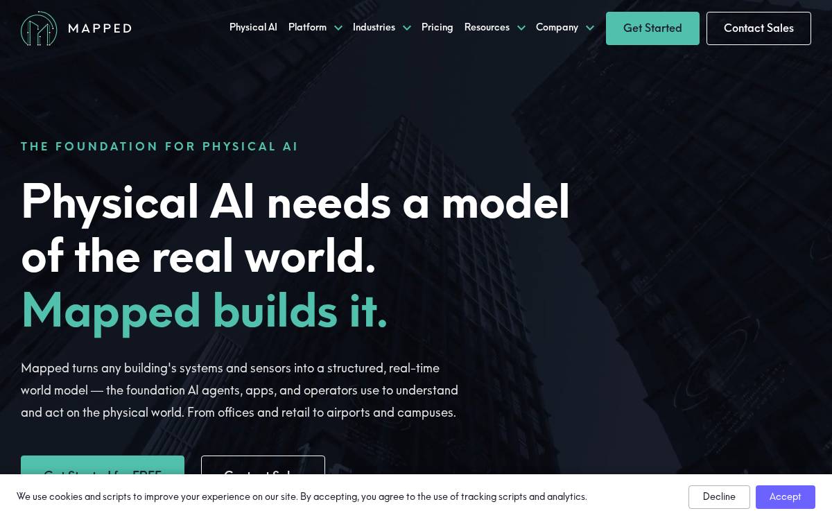 Mapped website preview