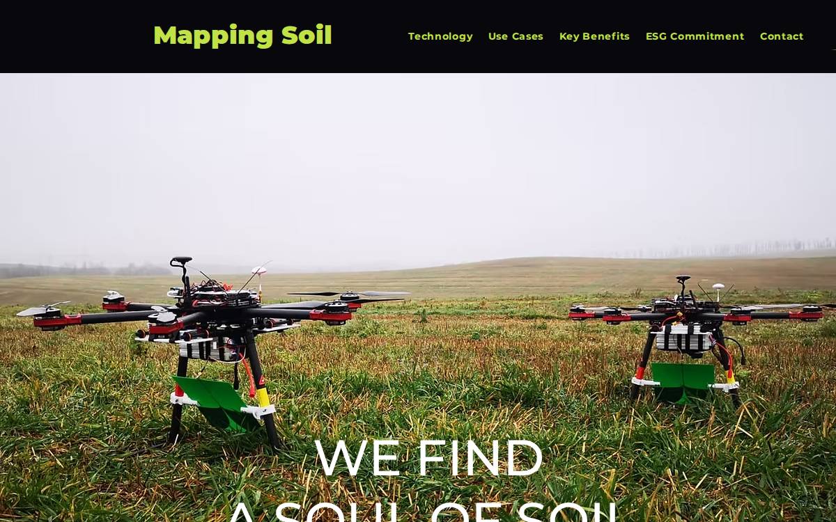 Mapping Soil website preview
