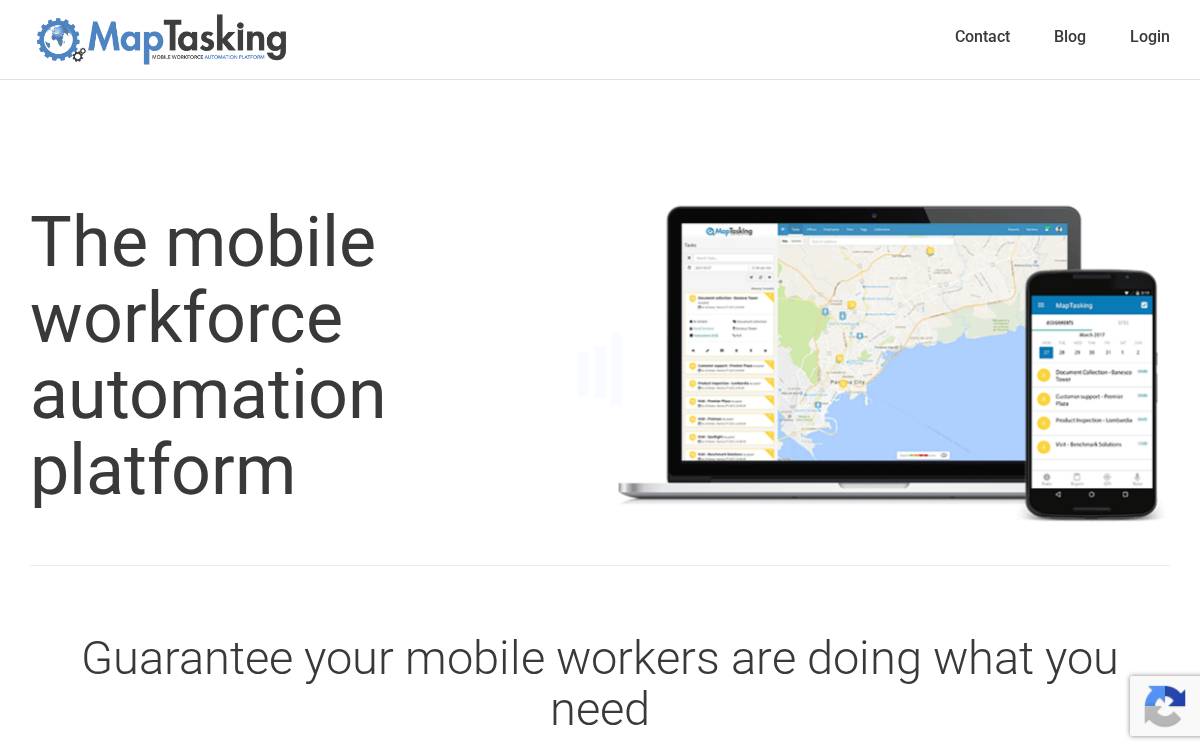 Maptasking website preview