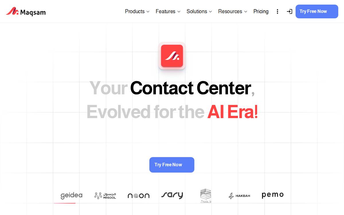 Maqsam website preview