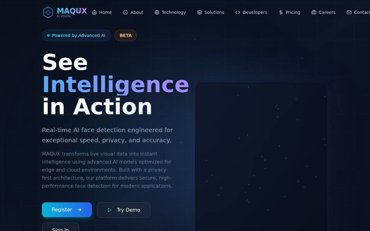 Maqux website preview