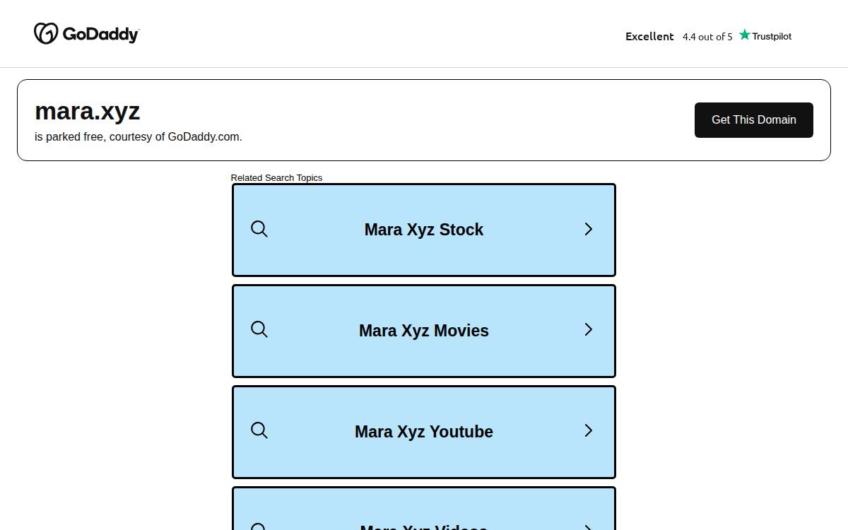Mara Crypto website preview
