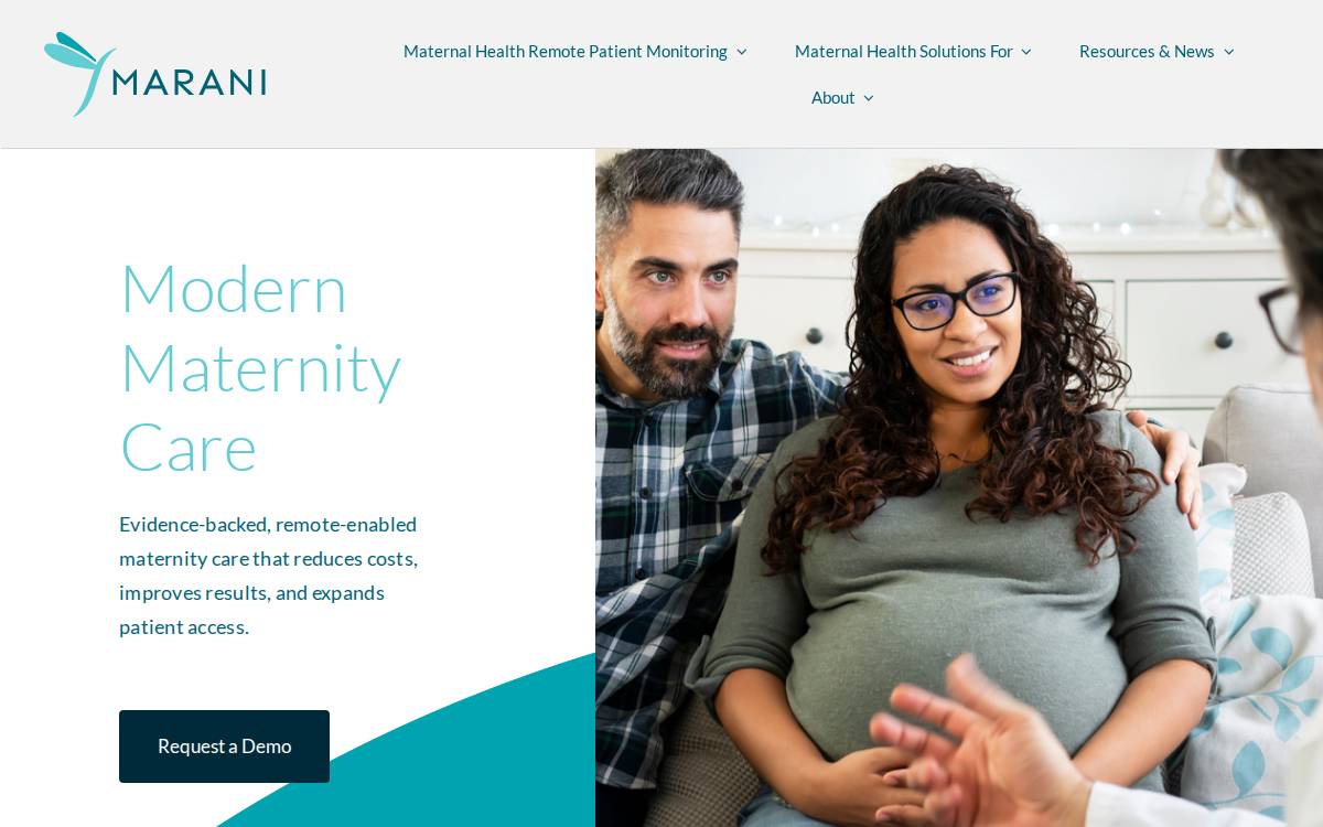 Marani Health website preview