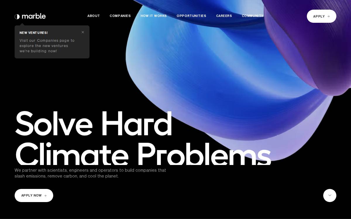Marble Studio website preview