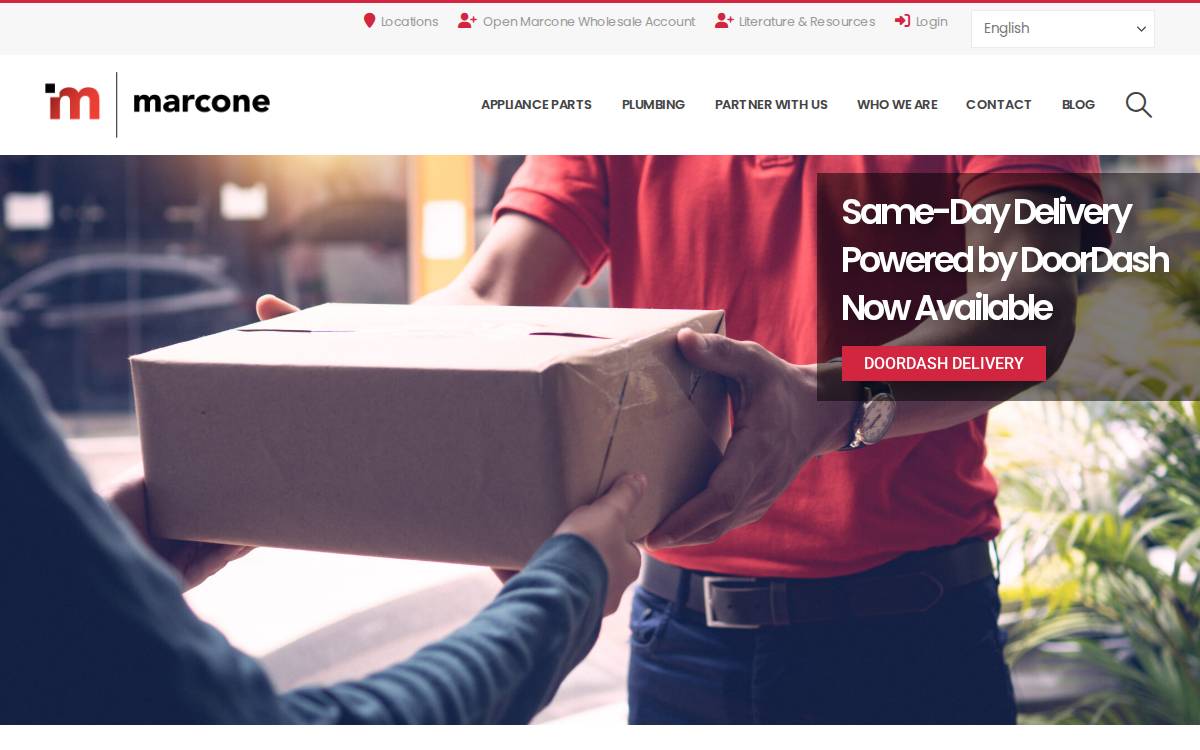 Marcone website preview