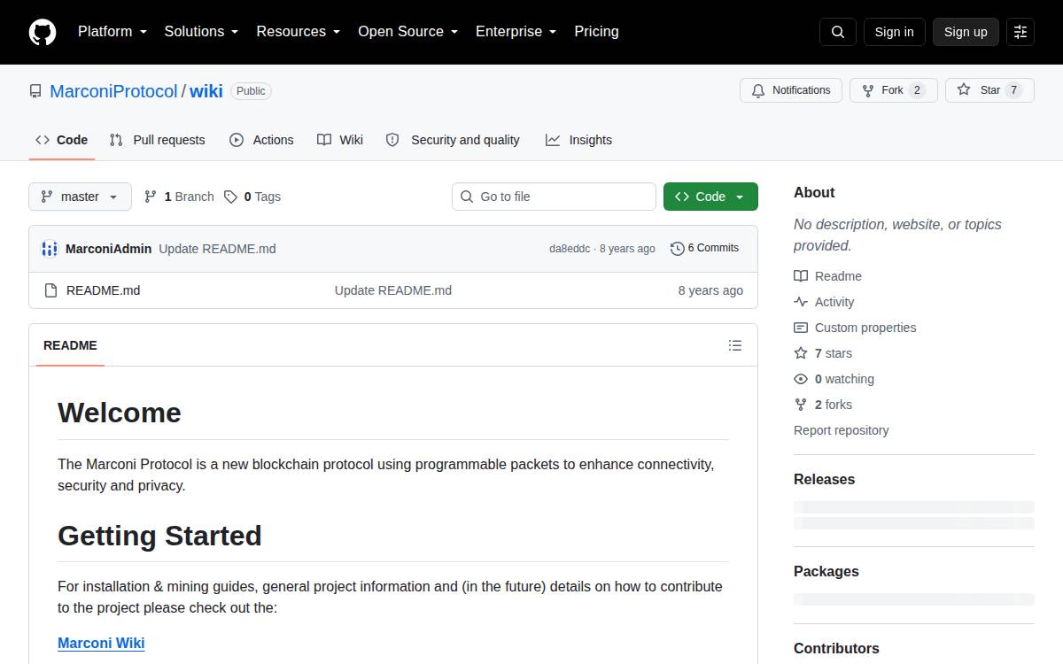 marconi website preview