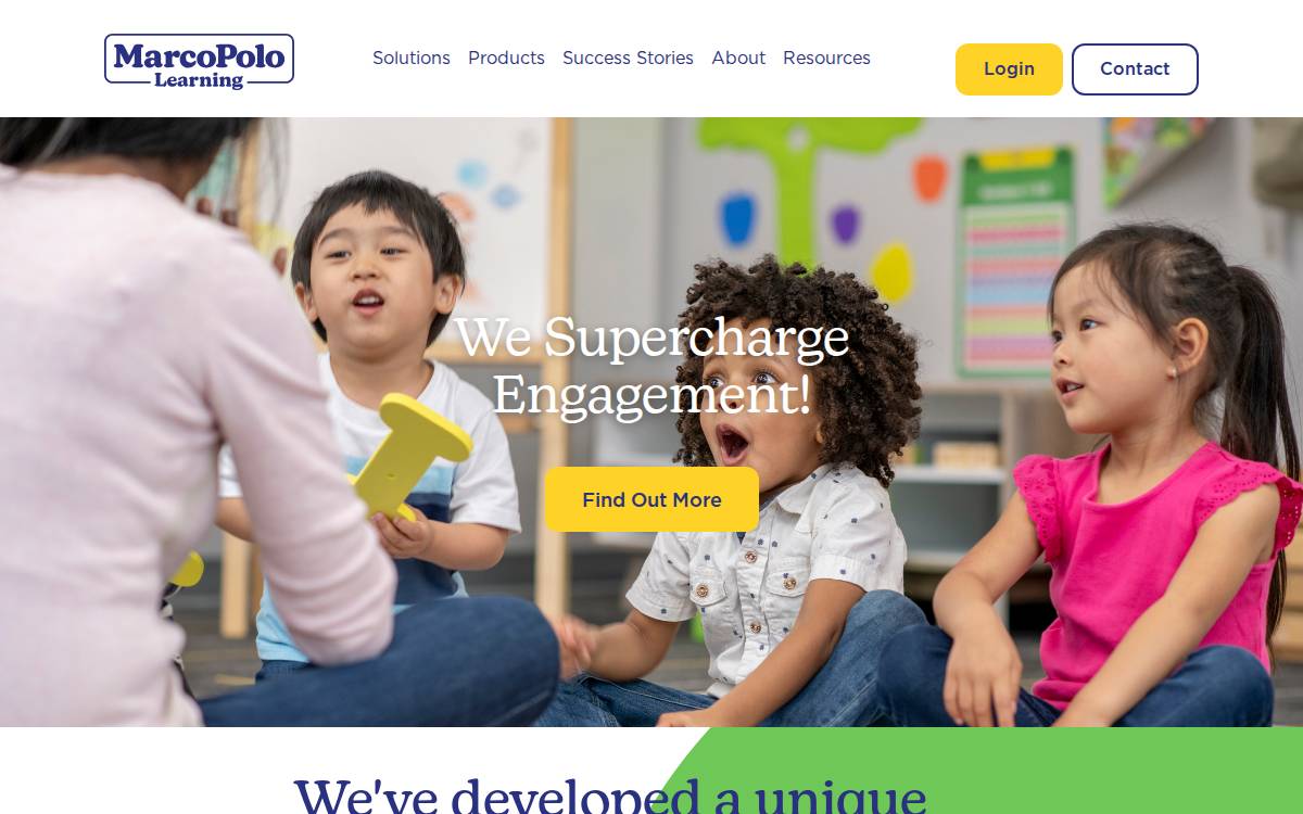 MarcoPolo Learning website preview