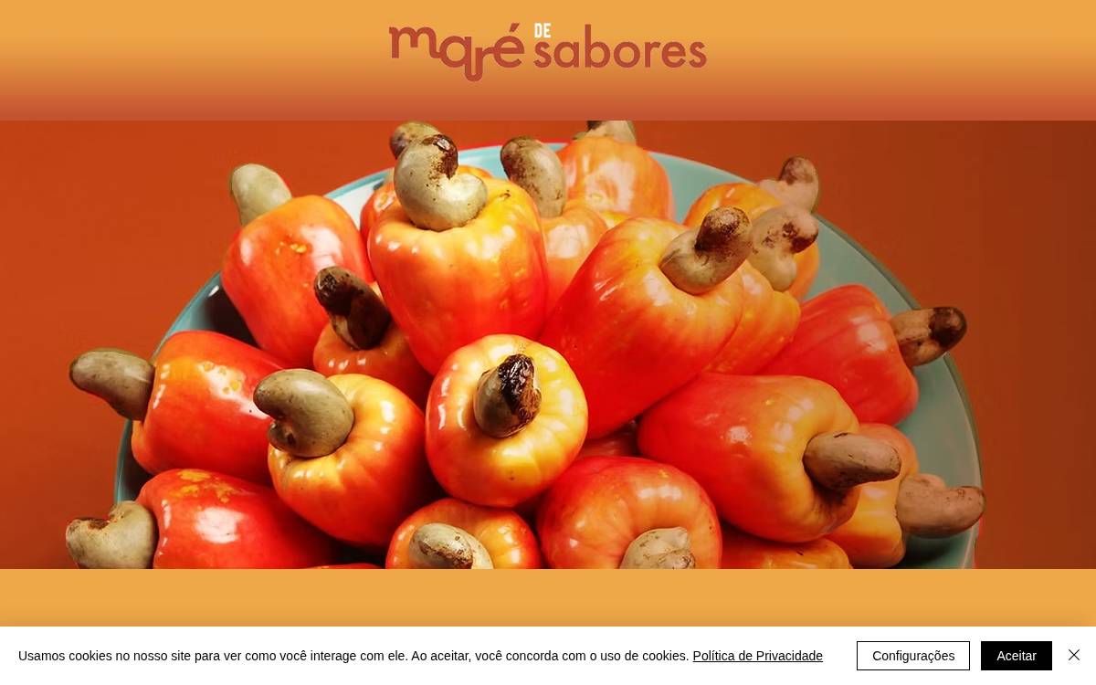 Maré de Sabores website preview