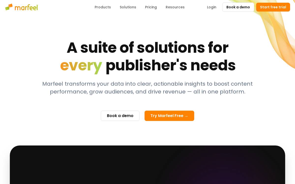 Marfeel website preview