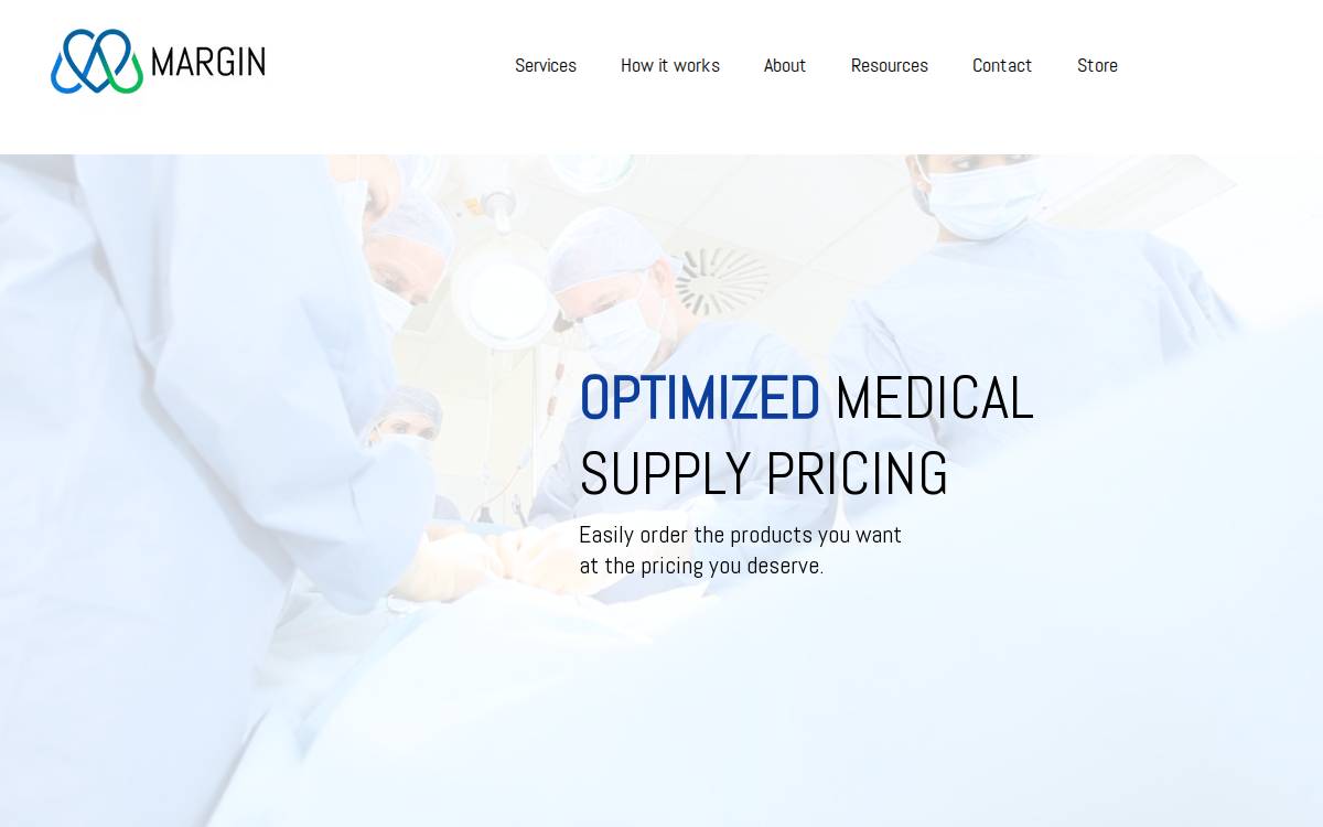 Margin website preview