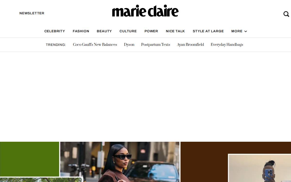 Marieclaire website preview