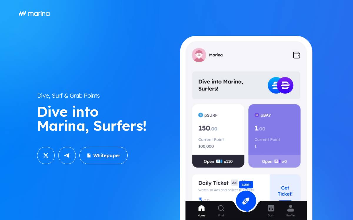 Marina website preview