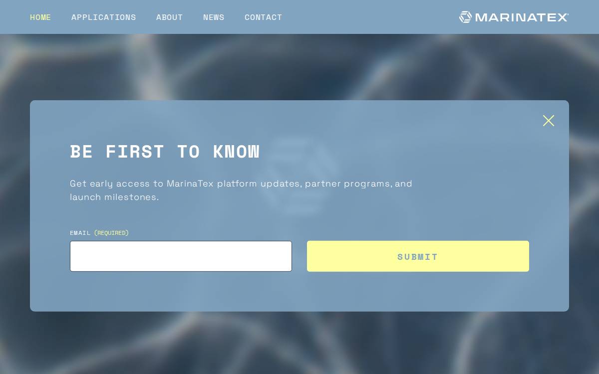 MarinaTex website preview
