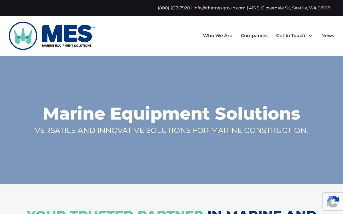 MARINE EQUIPMENT SOLUTIONS website preview