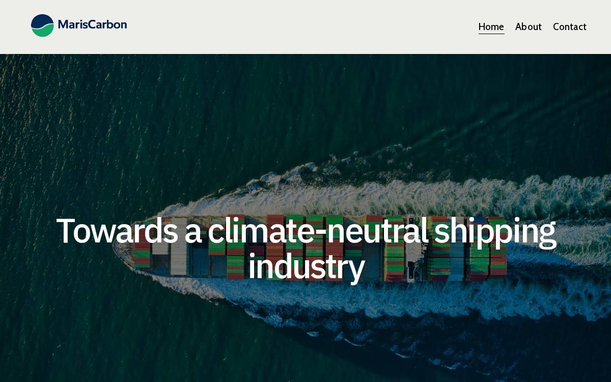 MarisCarbon website preview
