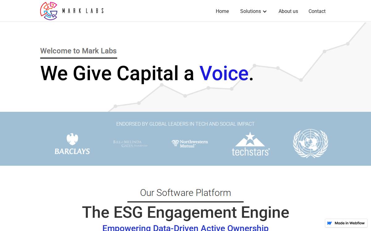 MARK Labs website preview