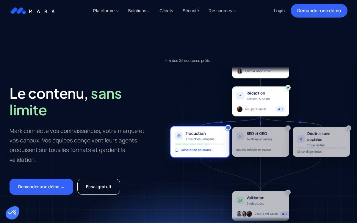 Markcopy website preview