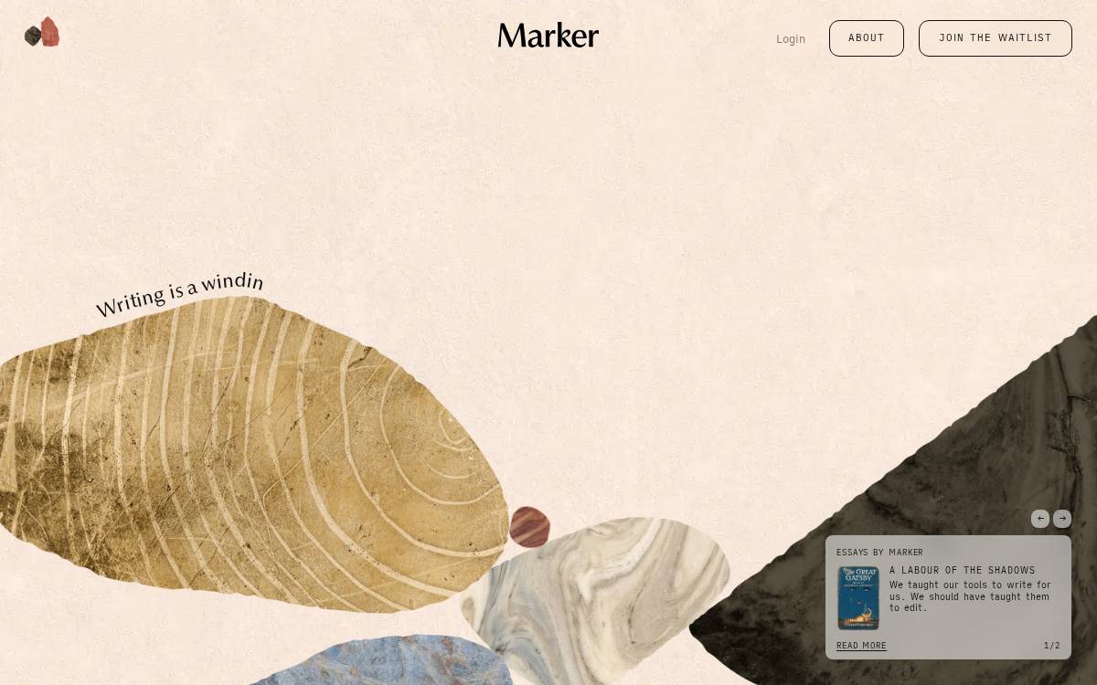 Marker website preview