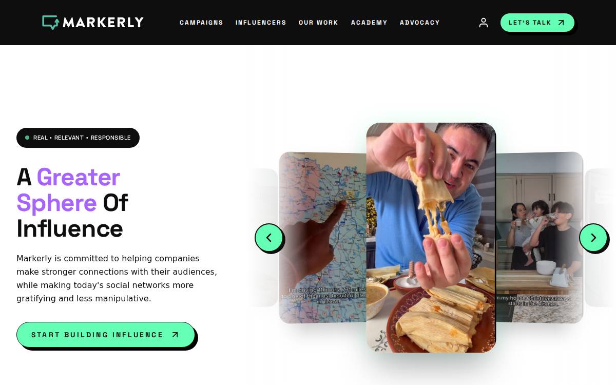 Markerly website preview