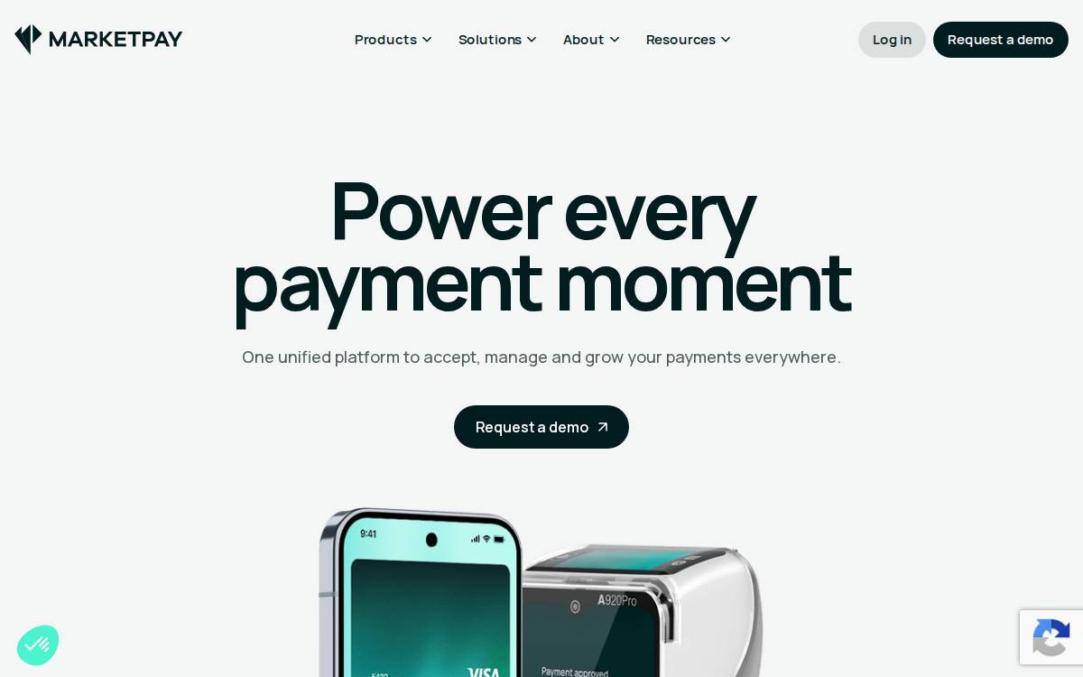 Market Pay website preview