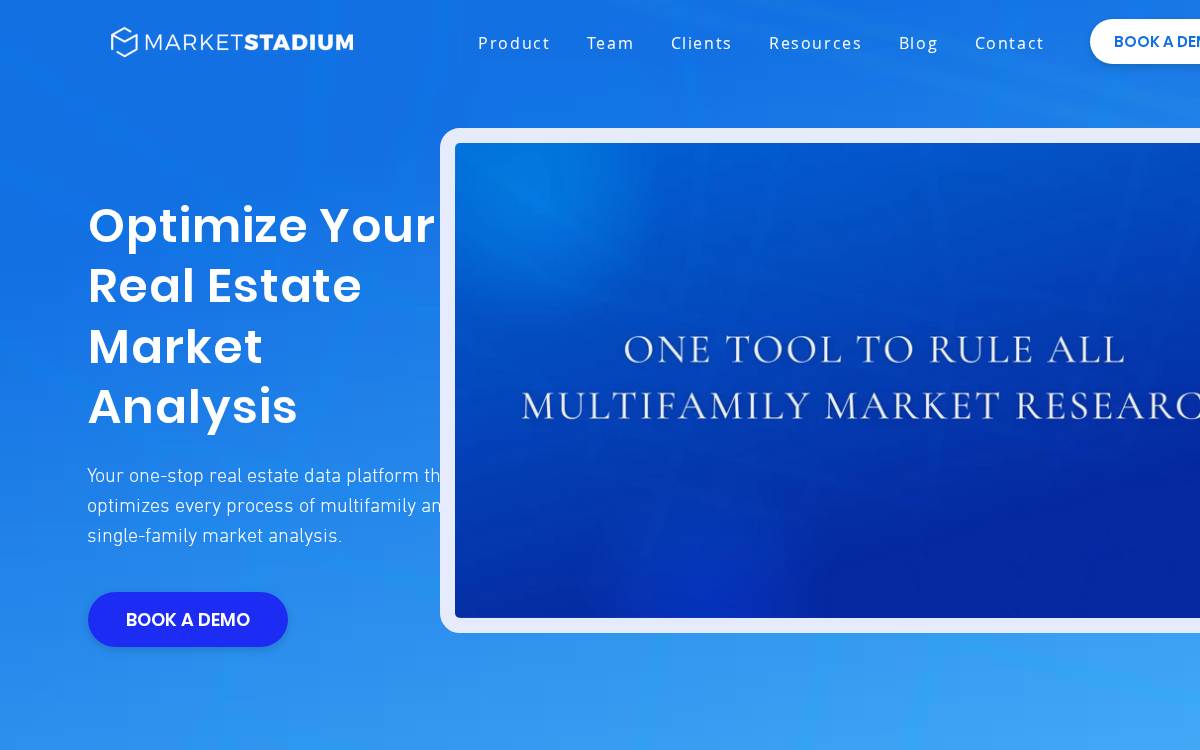 Market Stadium website preview
