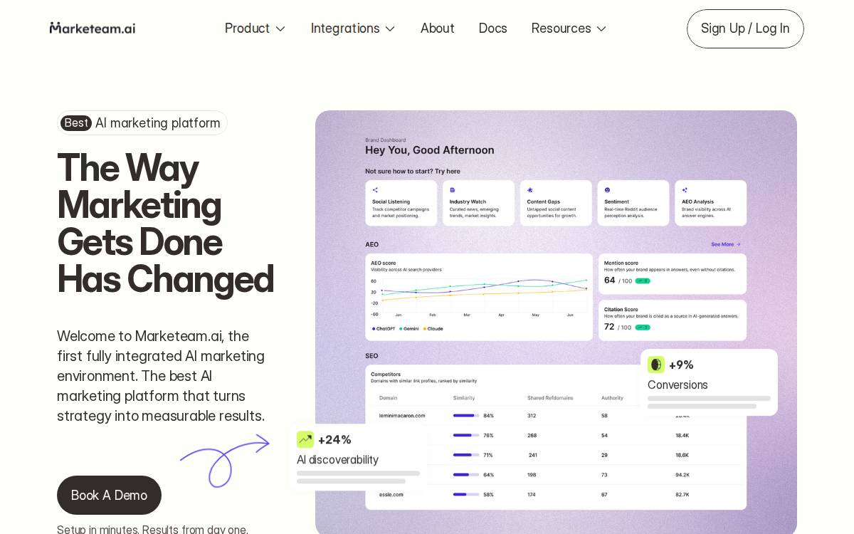 MarkeTeam website preview