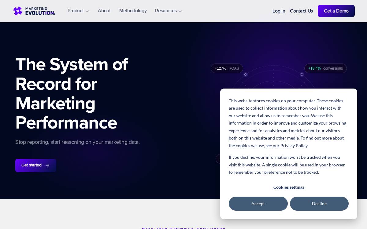 Marketing Evolution website preview