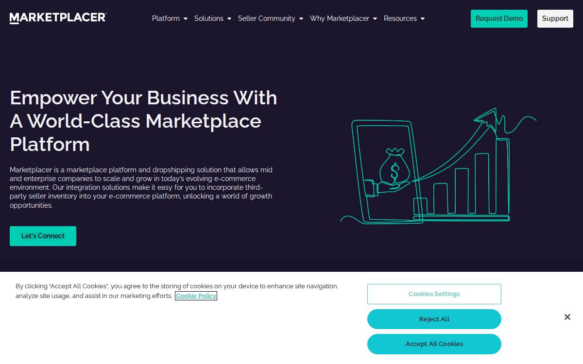 Marketplacer website preview