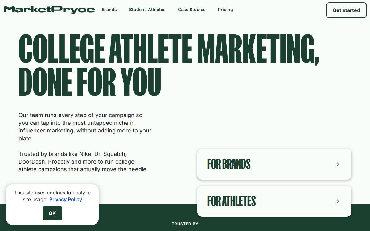 MarketPryce website preview