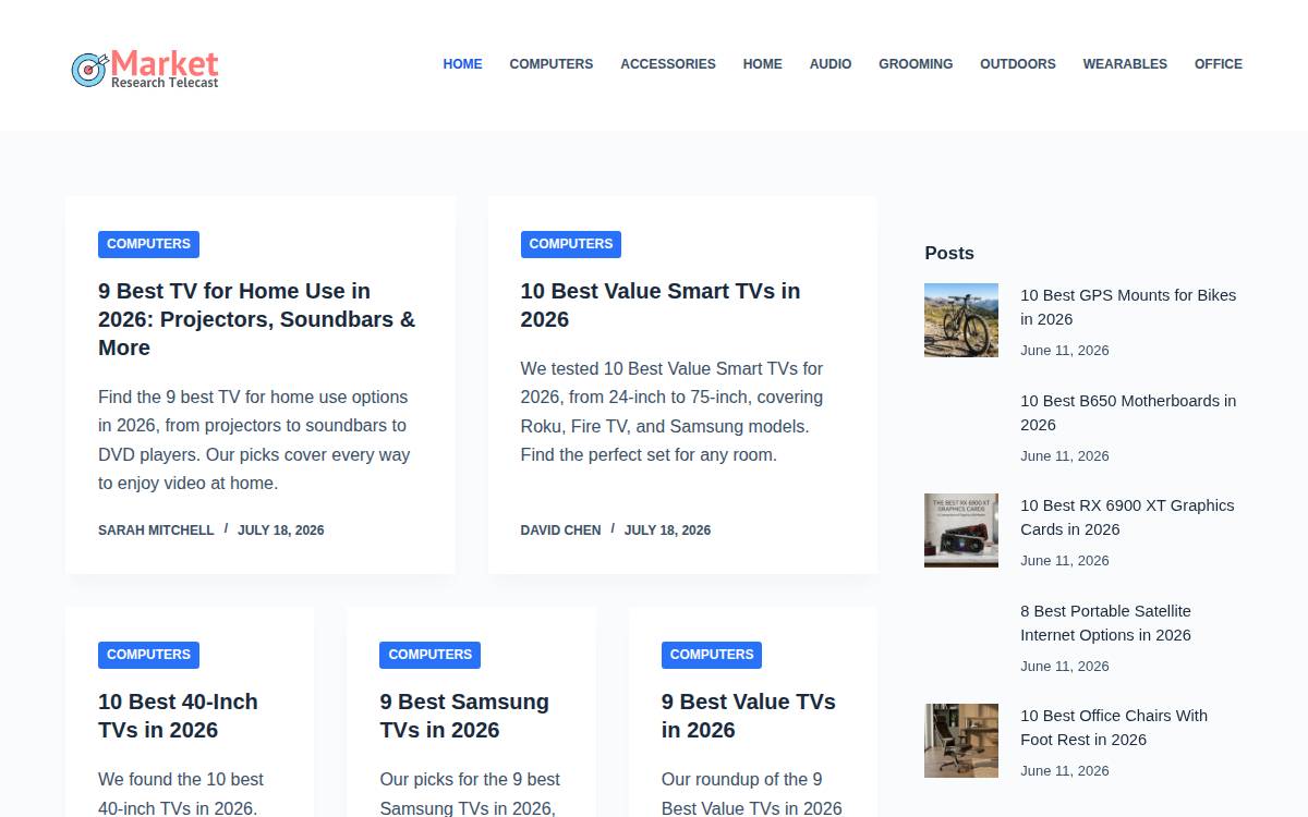 Marketresearchtelecast website preview