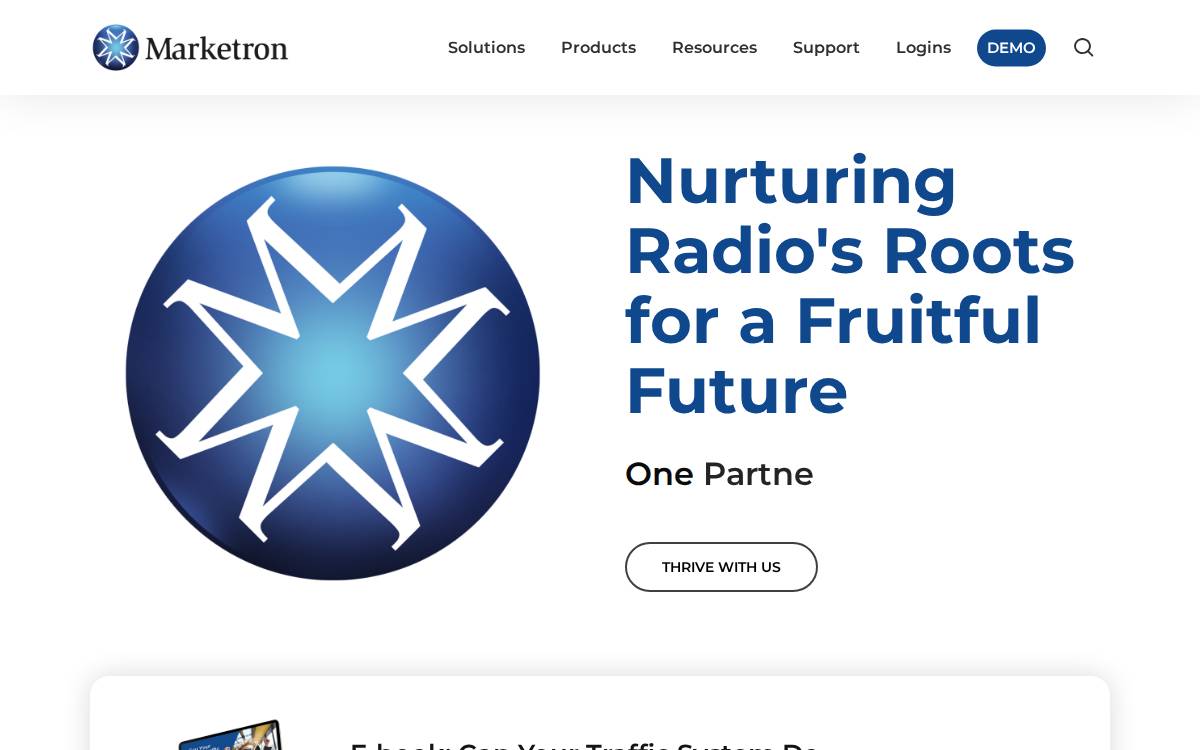 Marketron website preview