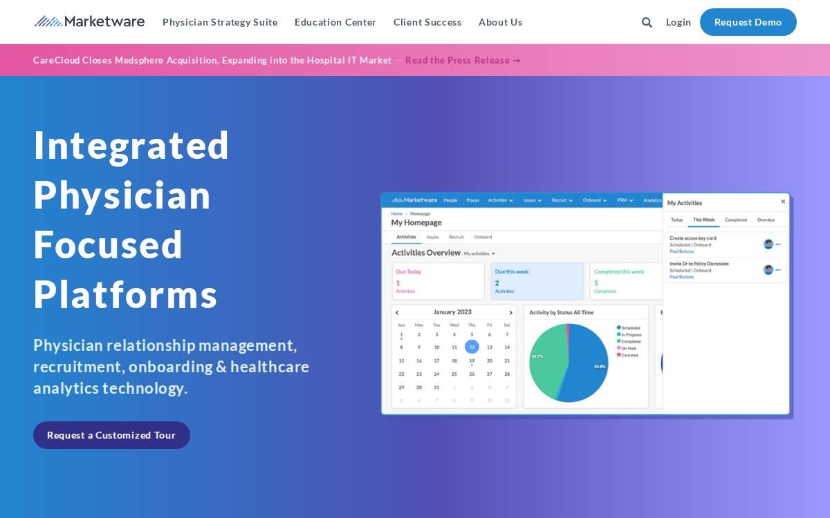 Marketware website preview