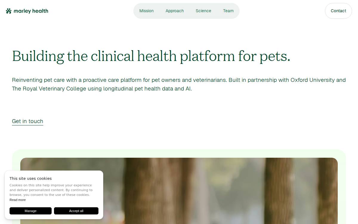 Marley Health website preview