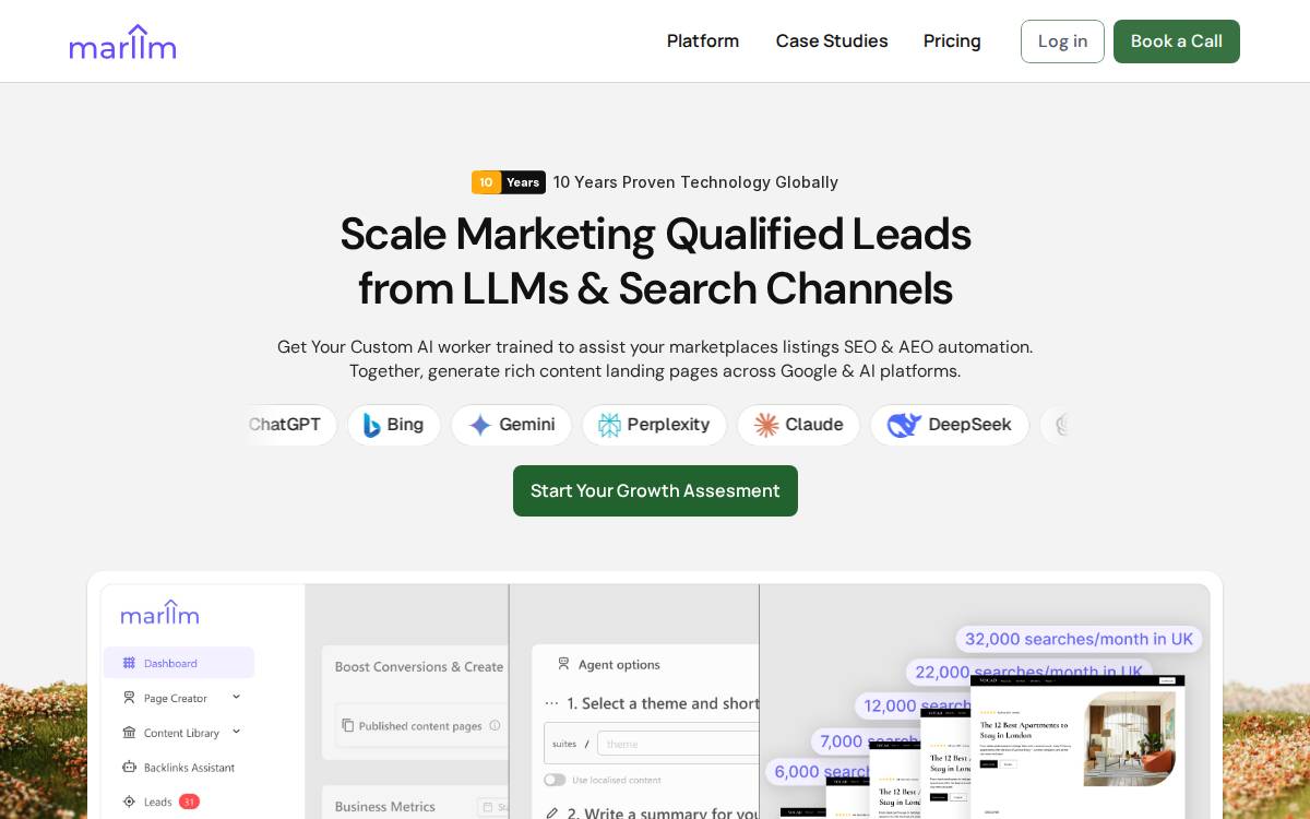 marllm website preview
