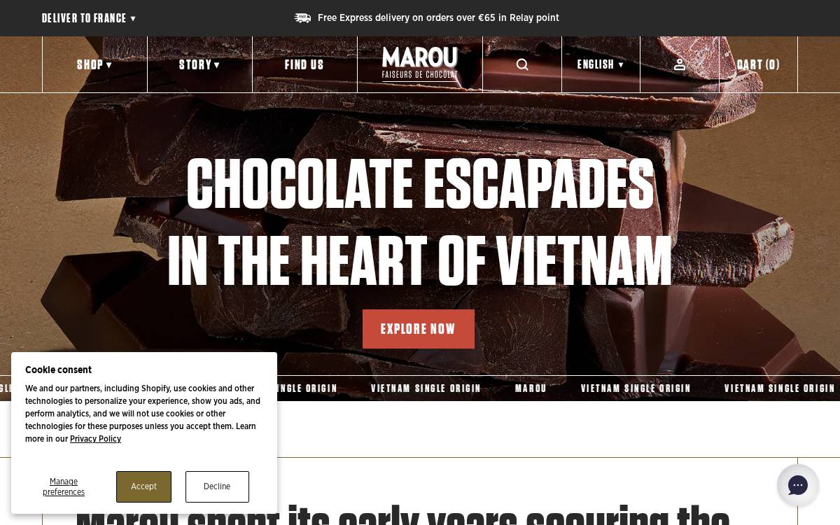 Marou website preview