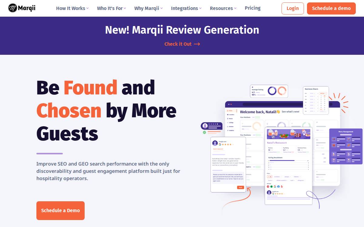 Marqii website preview