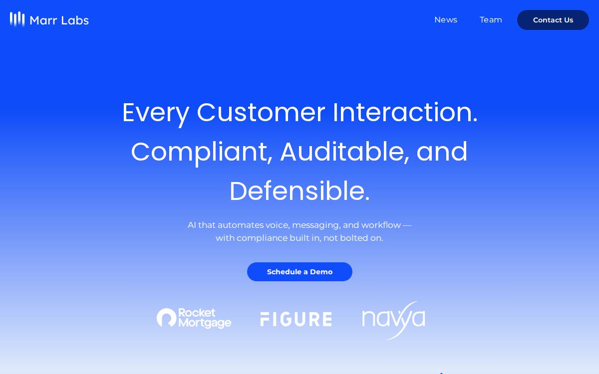 Marr Labs website preview