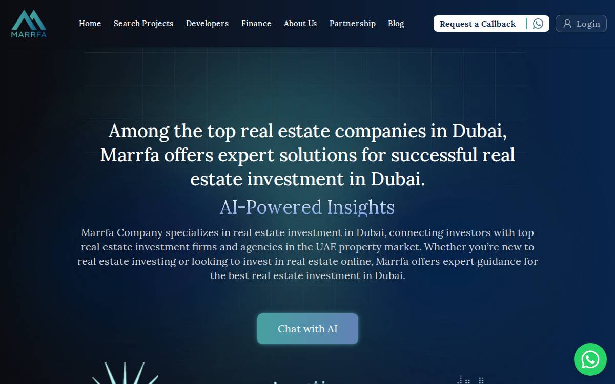 Marrfa website preview