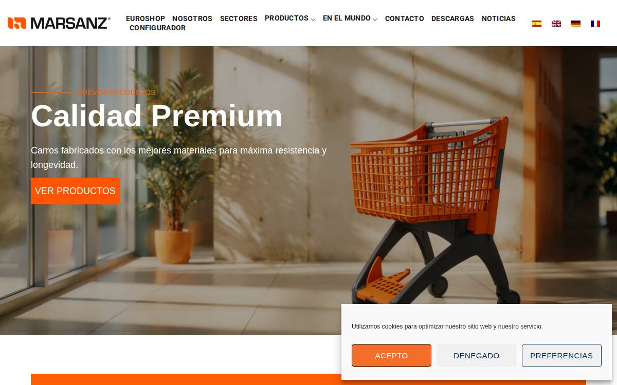 Marsanz website preview