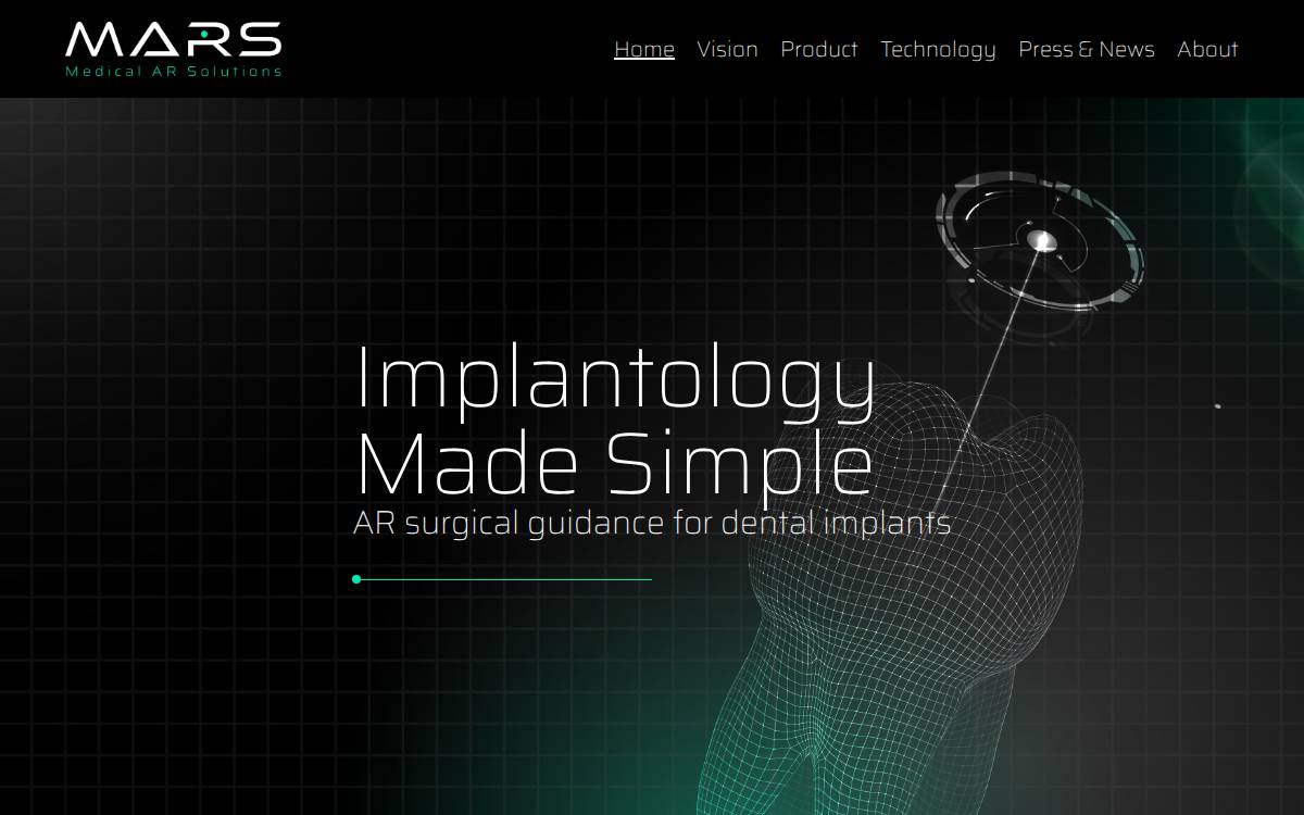Mars Dental website preview