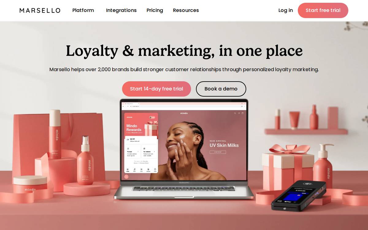 Marsello website preview